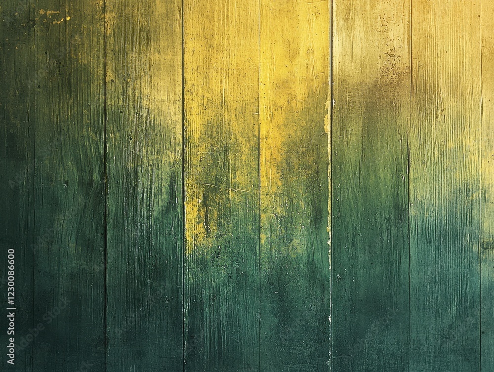 Poster abstract texture of rustic wood with yellow and green gradient for artistic background or design pro
