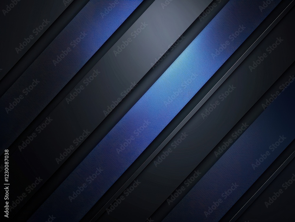 Aufkleber abstract blue and black lines background with smooth gradients and modern design elements for digita