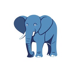 Naklejka premium Elephant Isolated