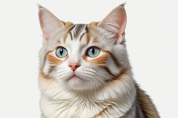 Obraz premium there is a cat that is looking up at the camera