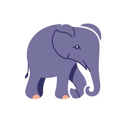 Fototapeta premium Elephant Isolated