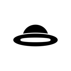 Round hat icon with a classic and elegant design, featuring smooth curves. Ideal for fashion, accessories, or branding visuals.
