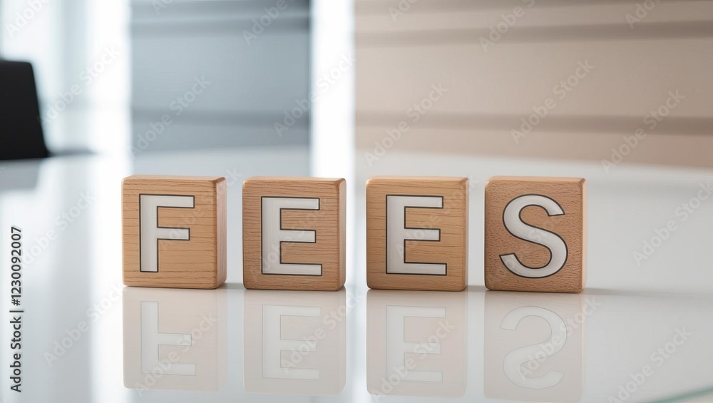 Poster the image features wooden blocks arranged to spell the word 