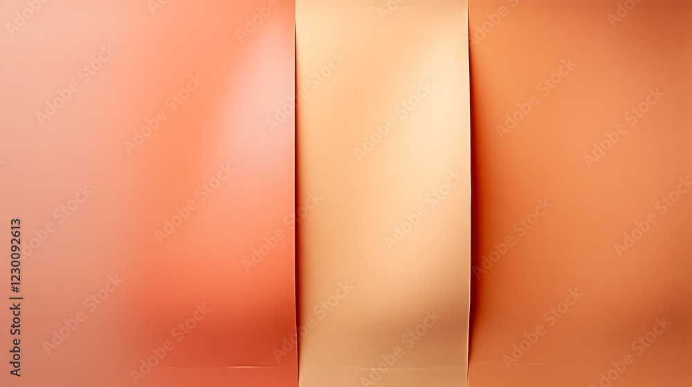 Poster soft peach and apricot gradient background with smooth matte texture, perfect for an elegant banner 