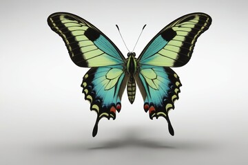 Fototapeta premium a close up of a butterfly with a white background