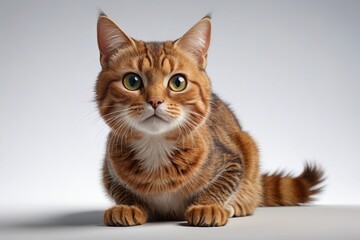 Fototapeta premium there is a cat that is sitting down on the floor