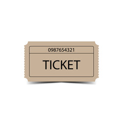 A classic, elegant ivory ticket with a unique number that promises unforgettable moments.