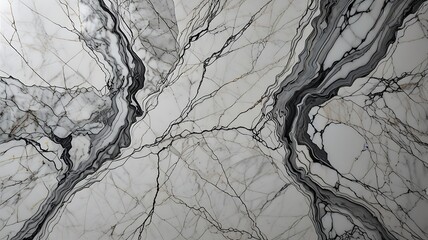 Stunning White and Black Marble Texture Background Image