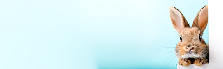 Obraz premium Osterhase schaut rein 