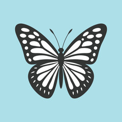 Butterfly silhouette vector illustration art design. Silhouette Butterflies Isolated. insects butterfly outline, tattoo, coloring, vector logo icon set on a white background.