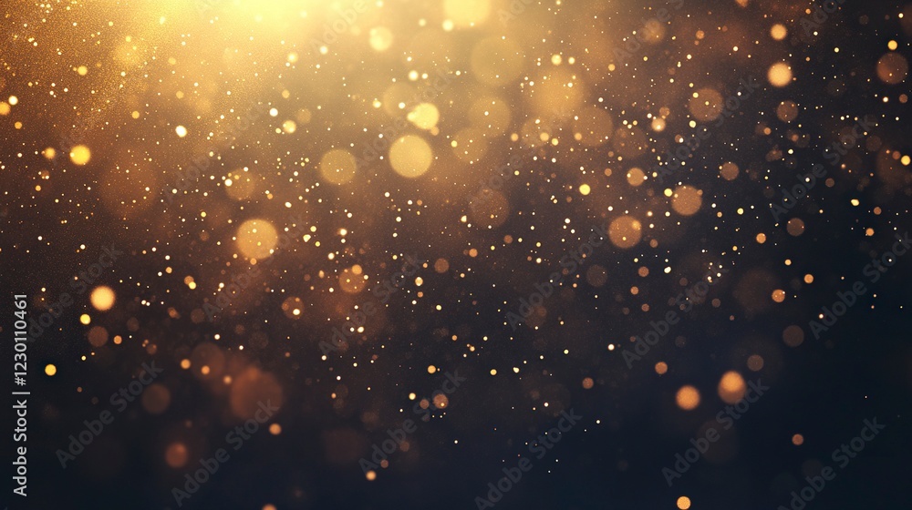 Aufkleber abstract light effect, glowing golden lines with motion blur and sparkles on a transparent backgroun