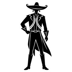 silhouette of a cowboy with a gun