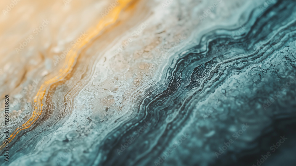 Poster Abstract natural macro shot with minimalist textures and gradient tones