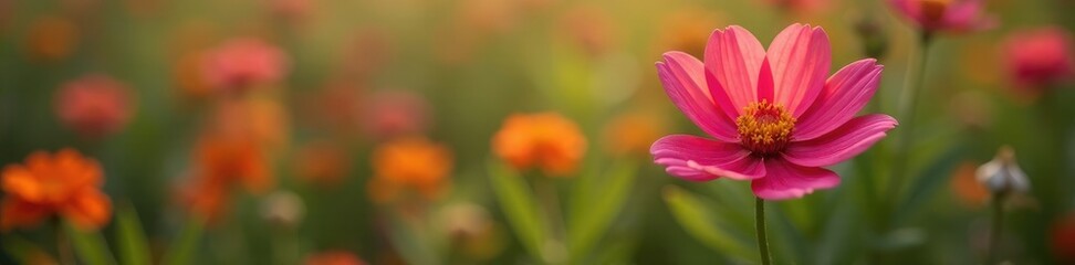 Fototapeta premium Flor rosa de jacinto con p?talos abiertos en el fondo de jazminos, flor rosa, naturaleza