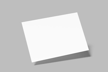 A4 landscape Flyer Blank Mockup