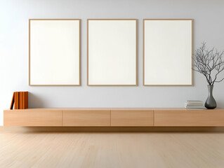 Modern minimalist living room wall decor