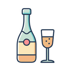 champagne icon design