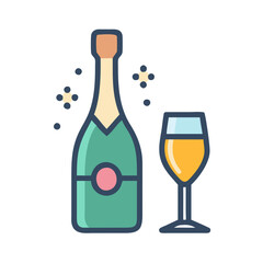 champagne icon design