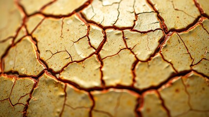 Fototapeta premium Antique Earthenware, Cracked Clay Surface, Rustic Pottery Detail