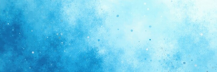 Obraz premium Light-bleached blue sheet with scattered ink dots, ink stains, texture, background
