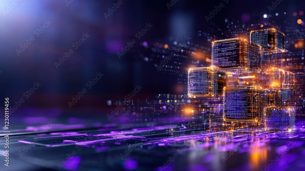 Poster digital transformation enhances business efficiency and innovation through technology. this showcase