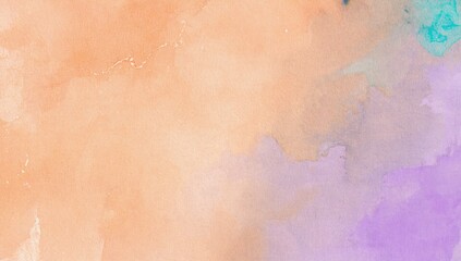 Fototapeta premium Soft watercolor gradient with warm pastel tones, hand-painted texture, artistic and elegant