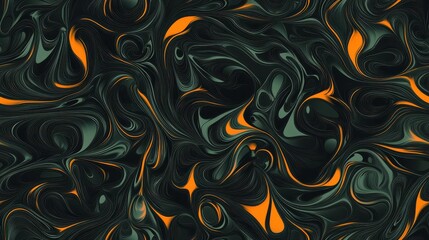 Colorful Seamless Pattern Featuring Swirling Abstract Shapes, Dynamic Fluid Design with Bold Colors in Artistic Background Context