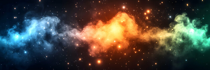 Fototapeta premium Cosmic Nebula Illustration