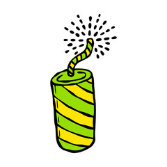 Hand-drawn Firecracker