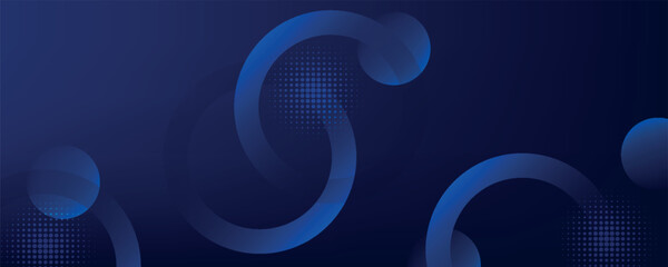 Abstract blue geometric background. Dynamic shapes composition. Eps10