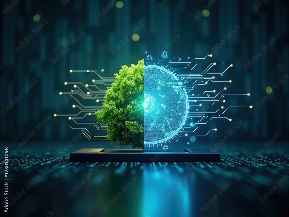 Poster exploring the effectiveness and energy efficiency of ai with a focus on environmental impact and sus