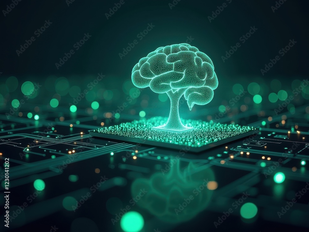 Poster exploring the efficiency and energy consumption of artificial intelligence with a focus on environme