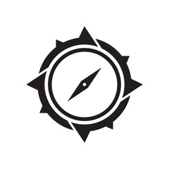 Compass icon. Compass icon sign and symbol. Vector illustration.