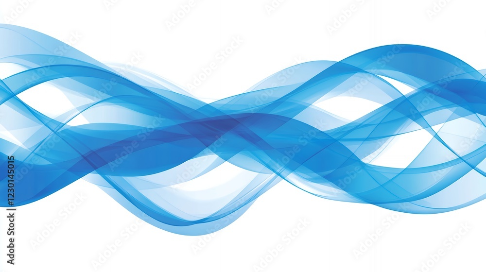 Poster abstract blue wave background design flowing lines smooth curves swirling elegant modern dynamic