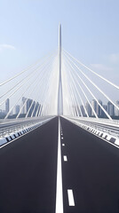 Fototapeta premium Cityscape Bridge Road Highway Future