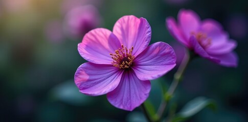 Fototapeta premium Majestic purple flower blooms with intricate details, blossom, intricate, petals