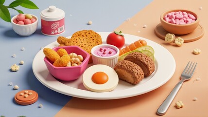 A delicious and tasty food served on plate.