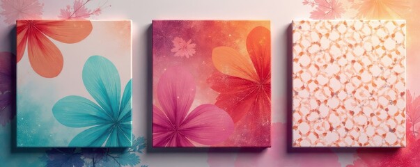 Elegant minimalist cards with geometric patterns, special occasion, style