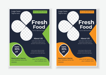 Food flyer template design ,Restaurant menu flyer design.