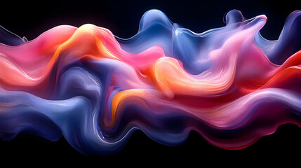 Obraz premium Abstract Colorful Fluid Wave Background