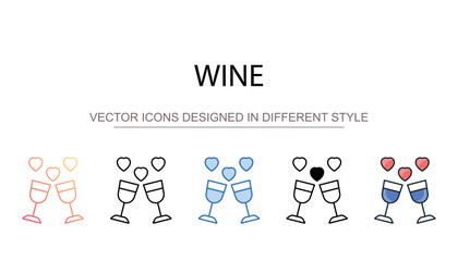 Wine icon design with white background stock illustration