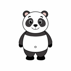 Fototapeta premium panda vector icon