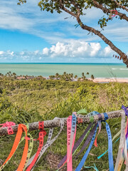 Mirante de Trancoso Adorned with Senhor do Bonfim Ribbons