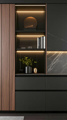 Modern kitchen cabinet interior design