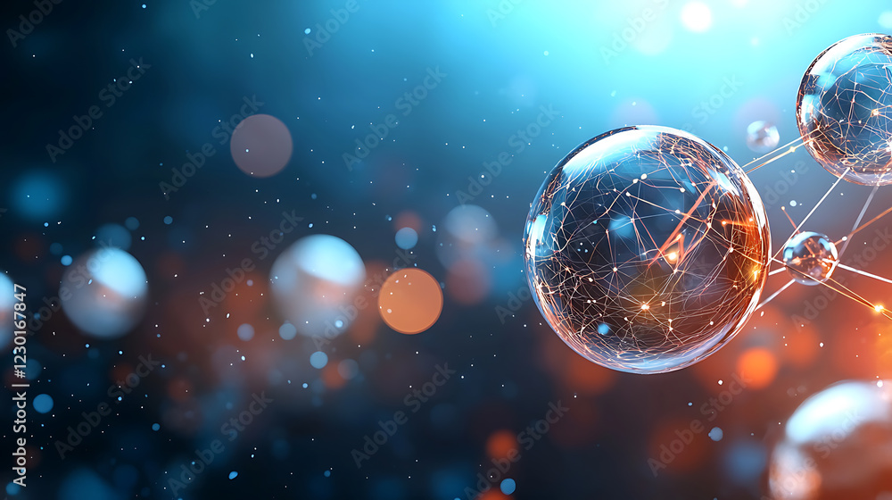 Aufkleber disrupted business dynamics visualization abstract concept digital environment futuristic viewpoint