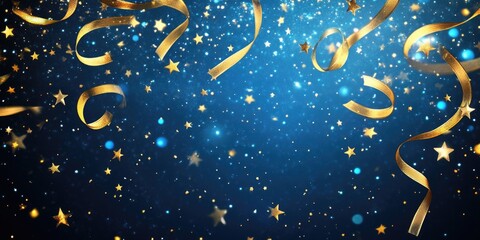 Naklejka premium Celebration with Confetti