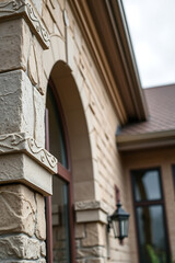 Elegant Stone House Exterior: Architectural Details and Design