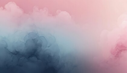 Fototapeta premium Abstract Pastel Cloudscape Blending Blue and Pink Hues