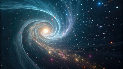 Small particles accelerating through a wormhole, meteorite, astrophysics, quantum physics, cosmic energy