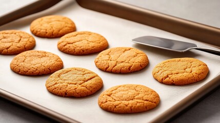 Baking Fresh Cookies Home Kitchen Food Photography Cozy Atmosphere Top-Down View Sweet Treats